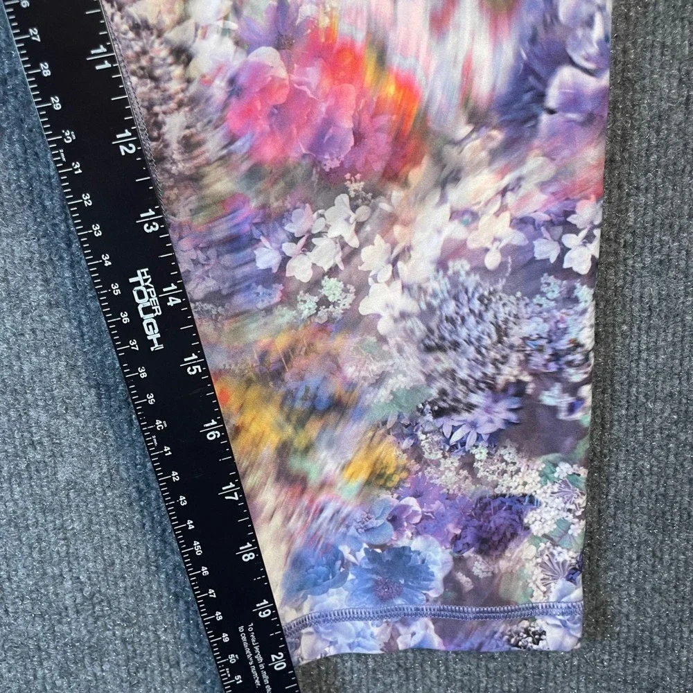 Athleta Elation Capri Leggings Women's XL Botanical Floral Print Workout Yoga - Picture 8 of 9